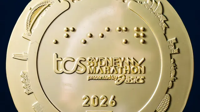 Sydney Marathon mistakenly features Munich stadium on finisher's medal