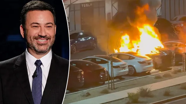 Elon Musk lashes out at Jimmy Kimmel for mocking Tesla attacks