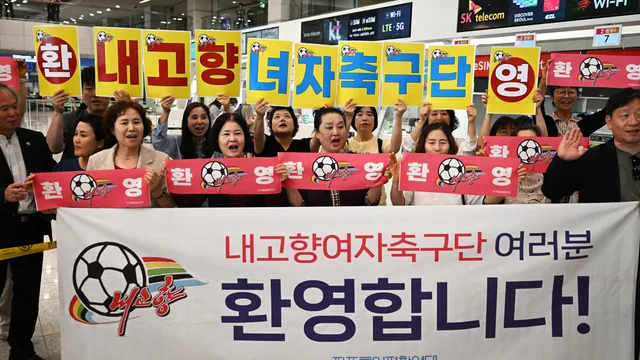 North Korean women's soccer team wins in South Korea amid tensions