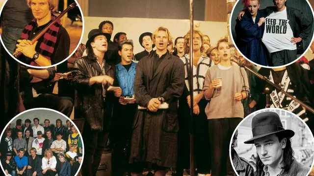Bono and others unite for Ethiopian famine relief 40 years ago