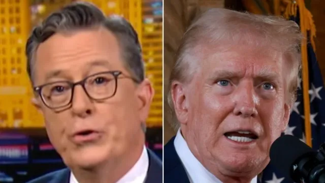 Stephen Colbert Teaches Trump How to Say Kamala's Name