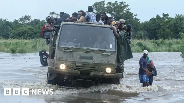 Flooding displaces over 300,000 people in Mozambique's Gaza province