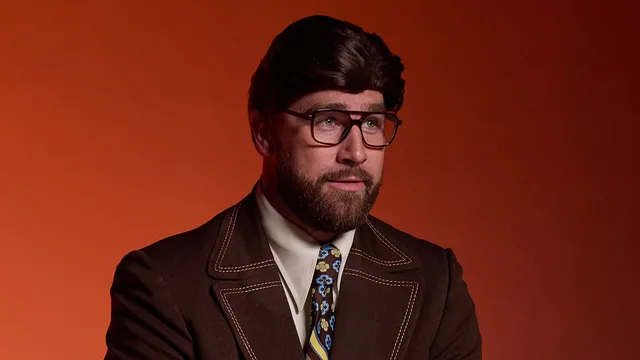 Travis Kelce humorously channels Ron Burgundy in new ad for energy drink