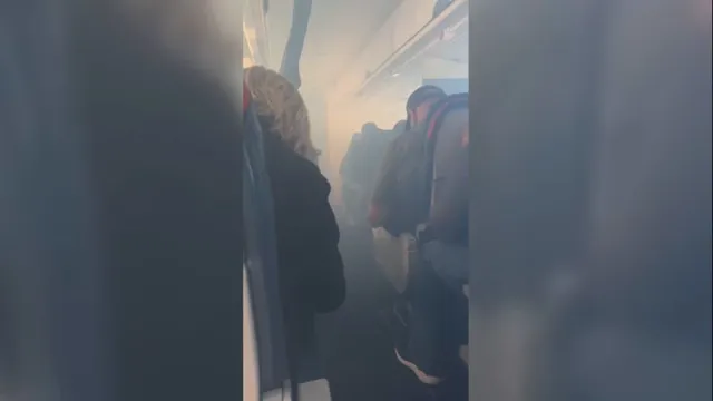 Delta flight passengers evacuated due to thick smoke during takeoff