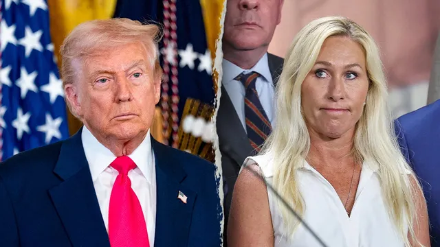 Republican rift shows marjorie taylor greene challenges trump's authority