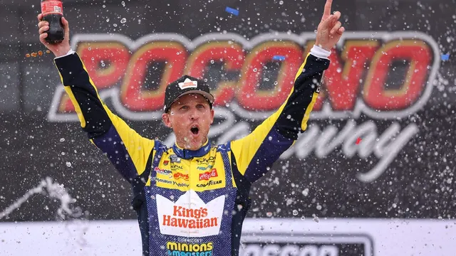 Denny Hamlin secures third consecutive victory at Pocono