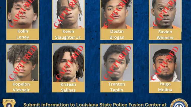 All eight escapees from Louisiana jail recaptured after manhunt