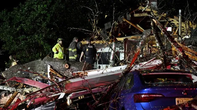 Tornado storms kill at least two in Texas and Mississippi