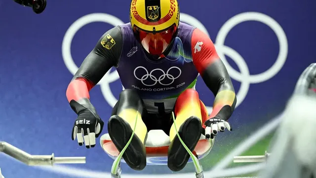 Max Langenhan breaks track record twice in Olympic luge competition