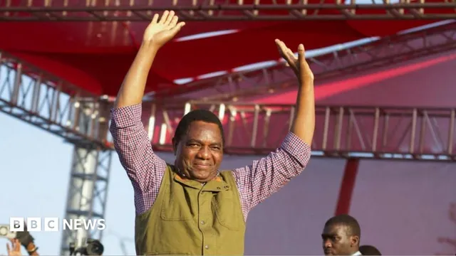 Hakainde Hichilema inaugurated for second term amid opposition turmoil