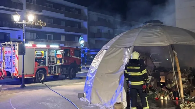 Memorial for fire victims destroyed as families demand answers