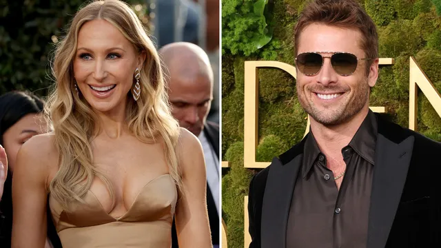 Glen Powell calls Nikki Glaser a genetic lottery winner at Golden Globes