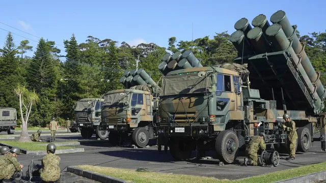 Japan fires missile on home soil for the first time