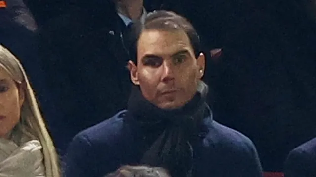 Rafael Nadal cheers for Real Madrid in Liverpool during Champions League clash