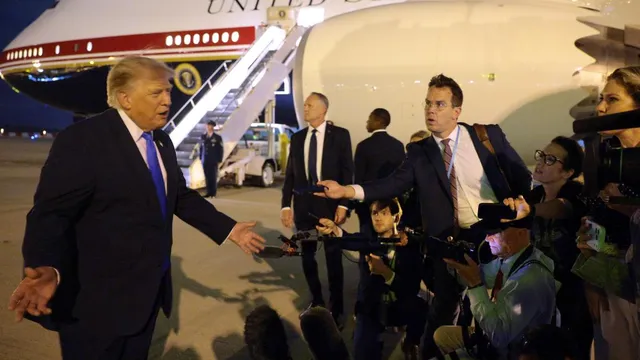 Trump confirms Secret Service ordered him off Air Force One over threat