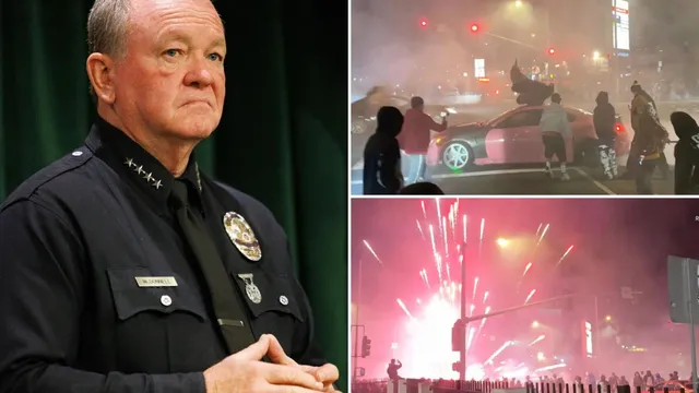 LAPD arrests 249 during chaotic street takeovers in Los Angeles