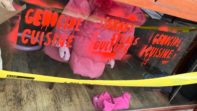 Vandals target Israeli restaurant in Brooklyn with antisemitic messages
