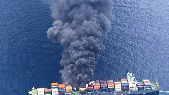 Cargo ship Morning Midas ignites while transporting electric vehicles