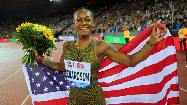 Sha’Carri Richardson beats Julien Alfred in Olympics rematch