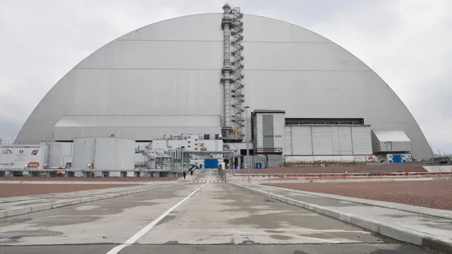 Russian drone strike damages Chernobyl's radiation shield
