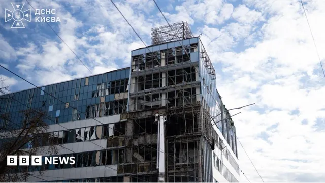 Russia strikes Kyiv data centre twice, wounding two children and an adult