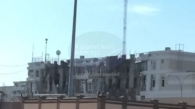 Ukrainian drone strike devastates FSB facility in occupied Crimea