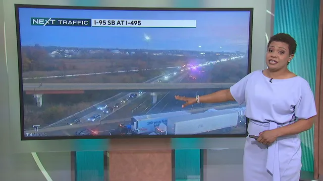 Major delays on I-95 after multiple crashes in Delaware