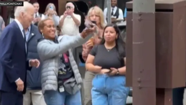Joe Biden surprises 'Reacher' cast and crew in Philadelphia