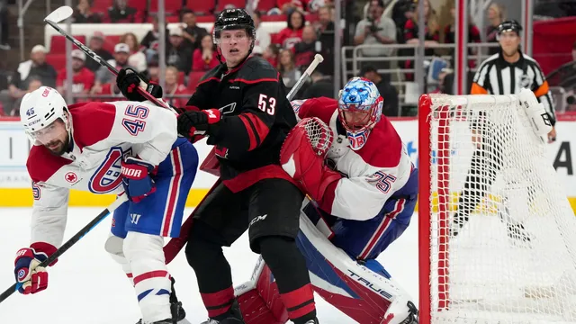 Canadiens dominate Hurricanes with stunning 6-2 victory in Game 1