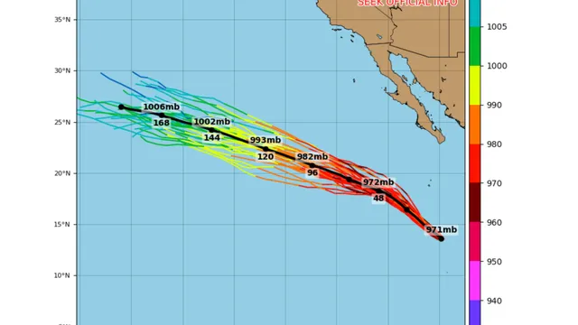 Hurricane Genevieve strengthens to Category 5, poses no immediate land threat