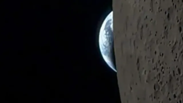 Astronaut captures stunning Earthset video from lunar far side