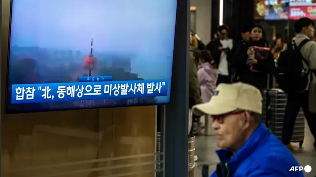 North Korea fires about 10 short-range ballistic missiles toward the sea, South Korea says