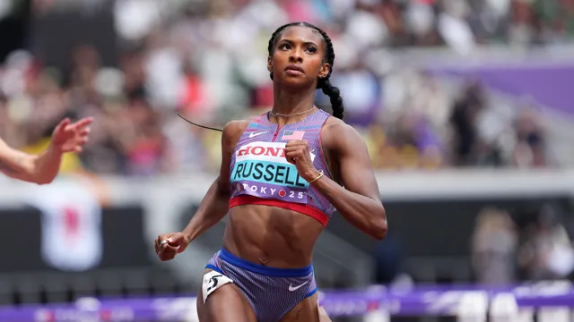 Masai Russell sets new world record in 100m hurdles at Diamond League