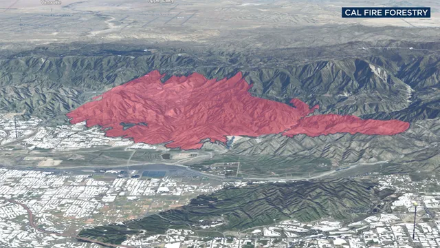 Line Fire spreads near Highland, prompting evacuations and road closures