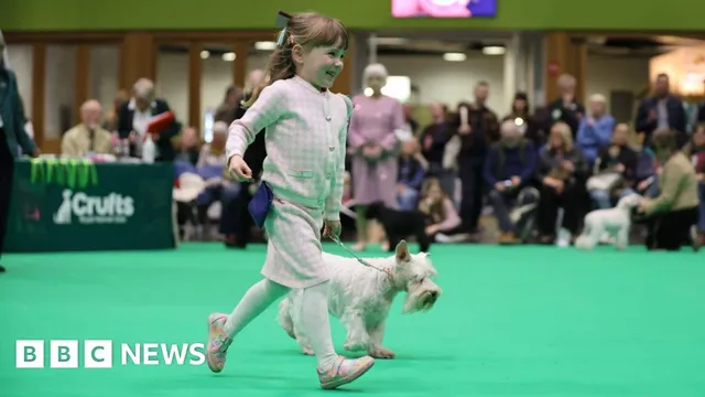 Young dog handler wows judges and beats her mom at Crufts