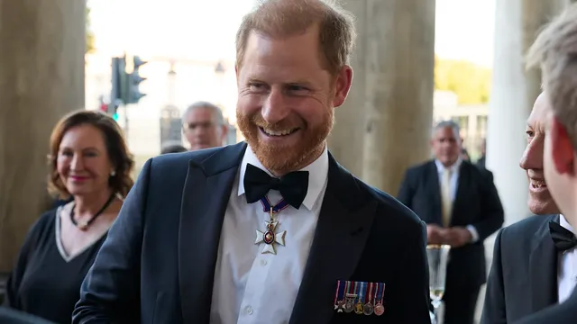 Prince Harry makes first public appearance in Britain since returning from California