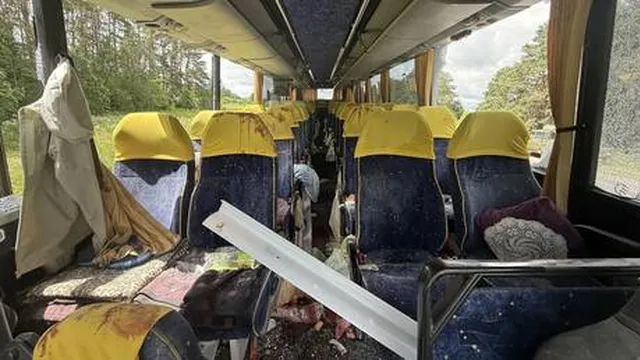 Ukrainian drone injures three in attack on tourist bus in Russia