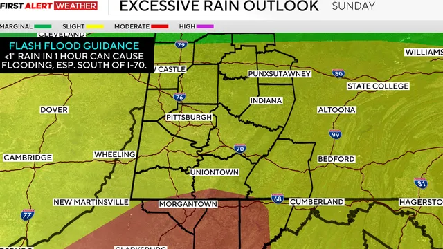 Pittsburgh braces for two rounds of storms with flash flood risk