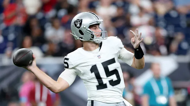 Raiders rookie Fernando Mendoza throws pick-six in preseason loss to Texans