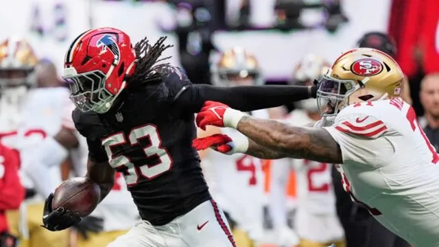 Kendal Daniels of the Atlanta Falcons recovers from injury to excel against the San Francisco 49ers