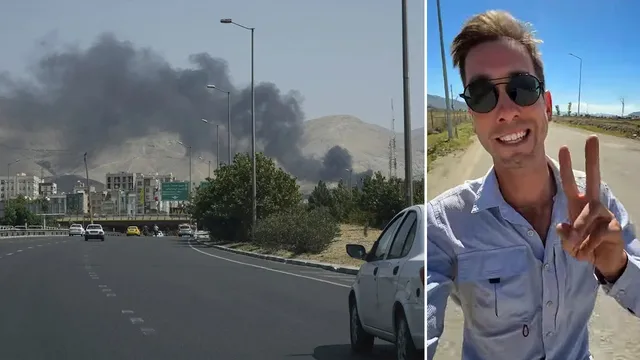 Israeli airstrikes force American cyclist to flee Iran