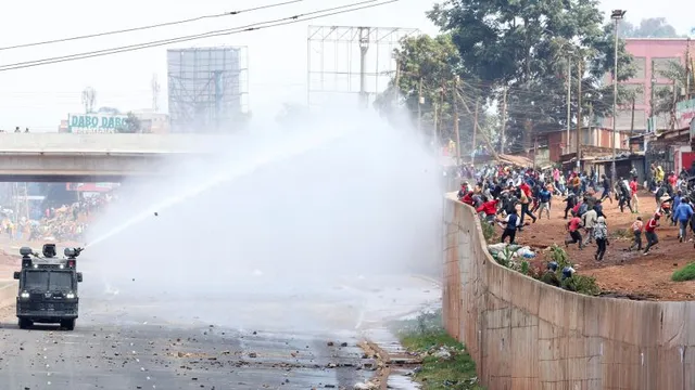 Kenya police clash with protesters on anniversary of pro-democracy march