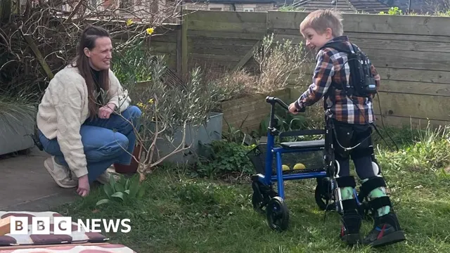 First boy trials life-changing exoskeleton technology in UK