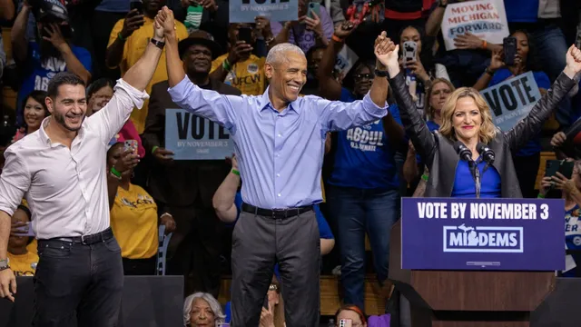 Barack Obama campaigns for Abdul El-Sayed in Detroit ahead of Michigan Senate race