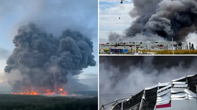 Ukraine's massive drone barrage kills six in Russia