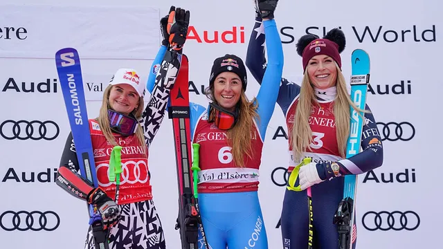 Lindsey Vonn makes remarkable return with podium finishes in Val d'Isere