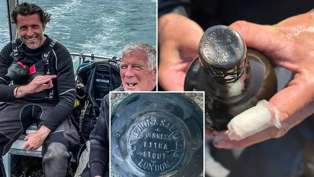 Divers uncover 162-year-old Guinness bottle in shipwreck