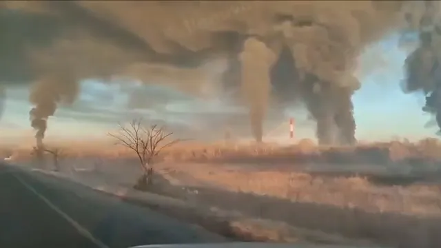 Ukraine drone strike sets fire to Novokuibyshevsk oil refinery in Russia's Samara region