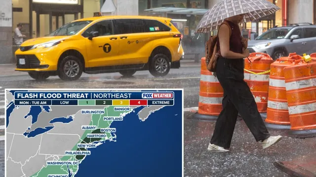 New York City faces flash flood warning as heavy rain hits