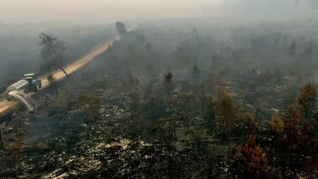 Belgium's largest wildfire on record forces hundreds to evacuate